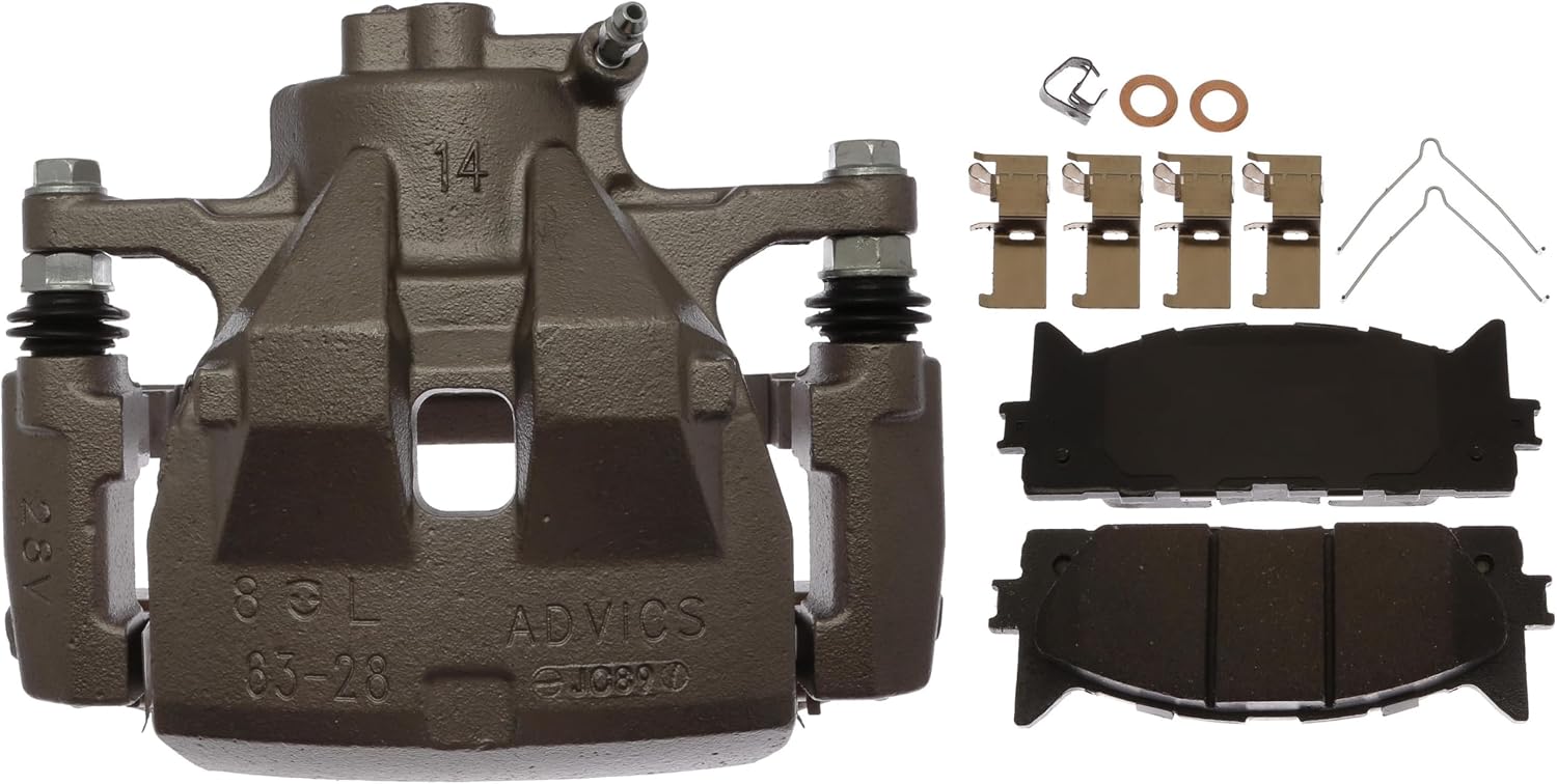 ACDelco Gold 18R12645 (19337444) Front Driver Side Disc Brake Caliper Assembly with Ceramic Pads (Loaded Non-Coated)