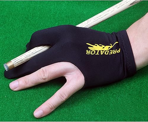 Miniatura 2 de Guantes de billar para hombres y mujeres, guantes de billar negros izquierdo y derecho, guantes de billar Snooker Cue Shooter Guantes de piscina