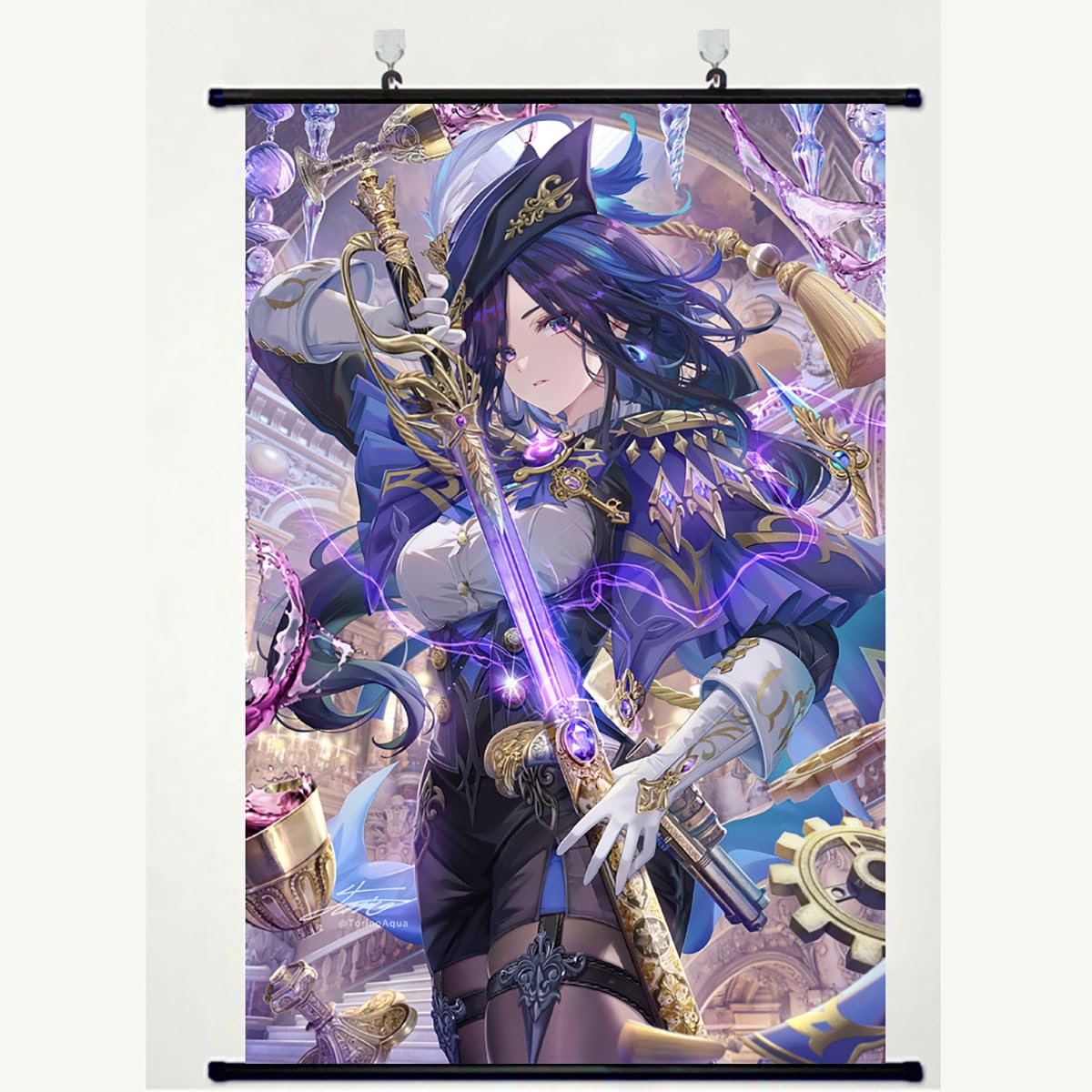 Amazon.co.jp: 原神 タペストリー フォンテーヌ 新キャラ フォルカロス 