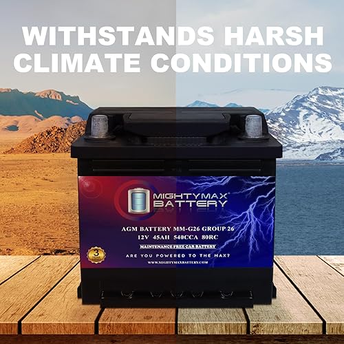 Miniatura 14 de Mighty Max Battery MM-H8 Arrancar y detener coche BCI Group 49 12V 95Ah, 160RC, 900 CCA batería recargable del coche AGM