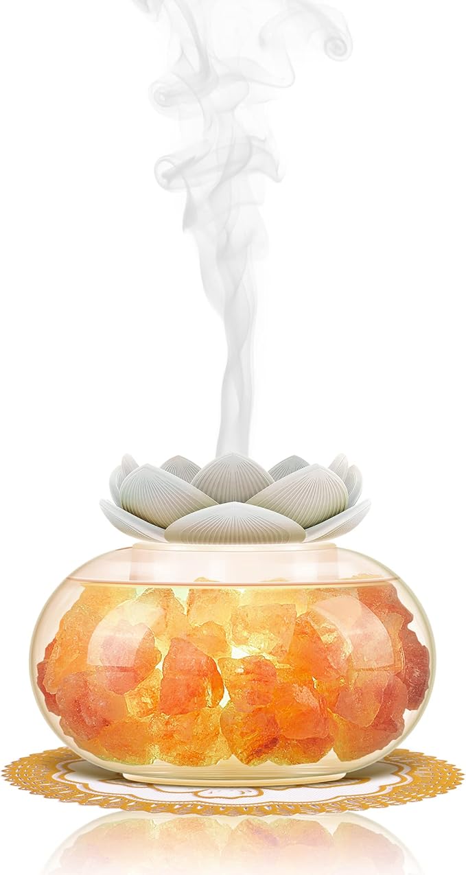 Difusor de Aromas Eléctrico Vyaime con Lámpara de Sal del Himalaya miniatura 9