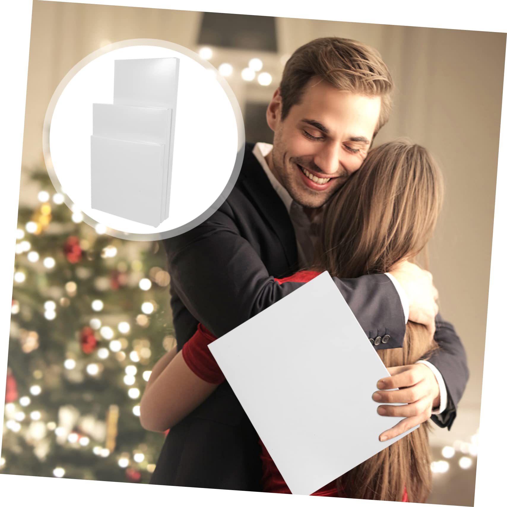 KOMBIUDA Geschenkboxen 15 Stück aus Weißem Papier in 3 Verschiedenen Größen mit Deckel Verpackungskartons für Hochzeit und Party als Praktische Geschenkschachteln