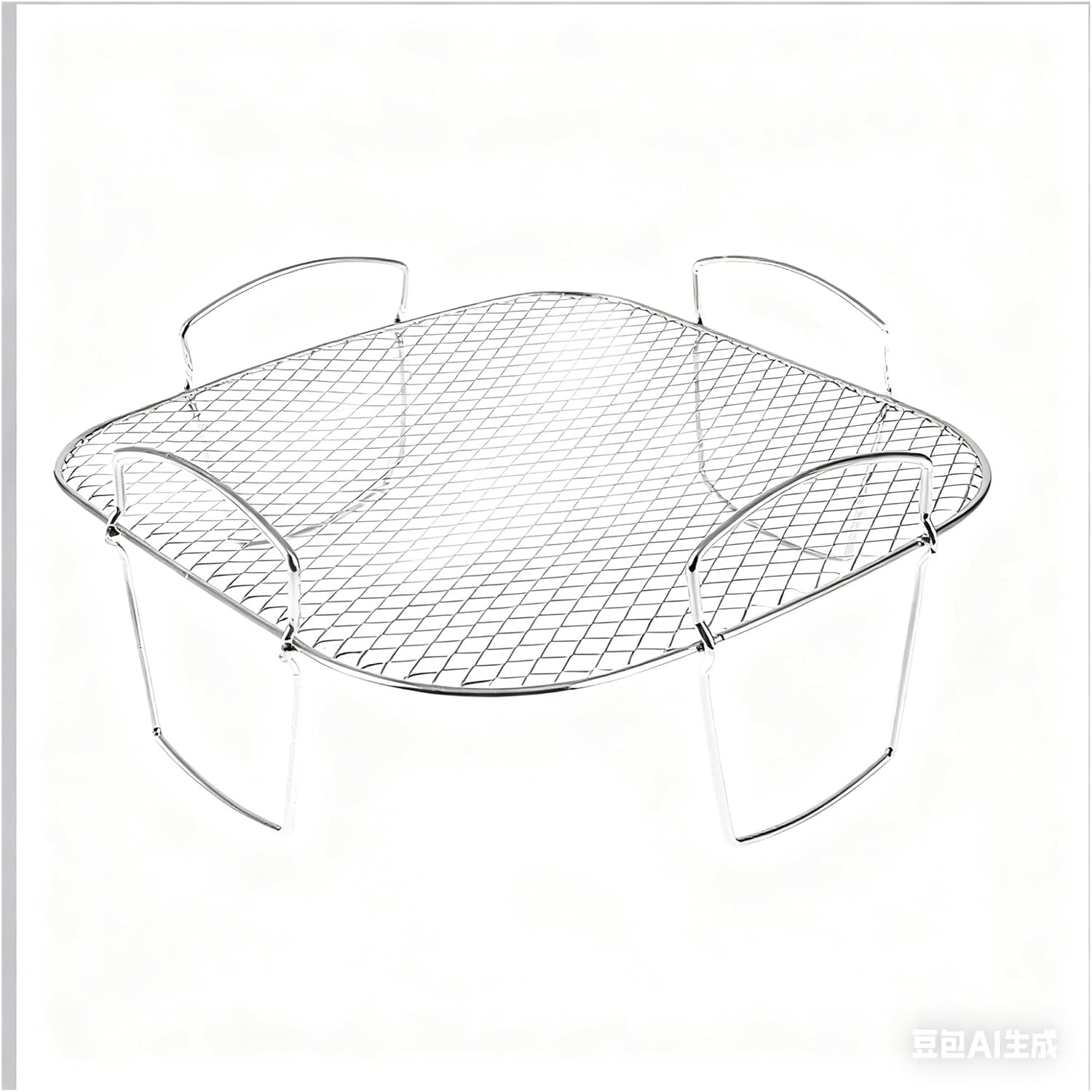 Air Fryer Rack 1/2/3 Layer Stainless Steel Grill Dehydrator Stacking Rack Removable Air Fryer Kitchen Cooking Tools(3 Layer Type C)