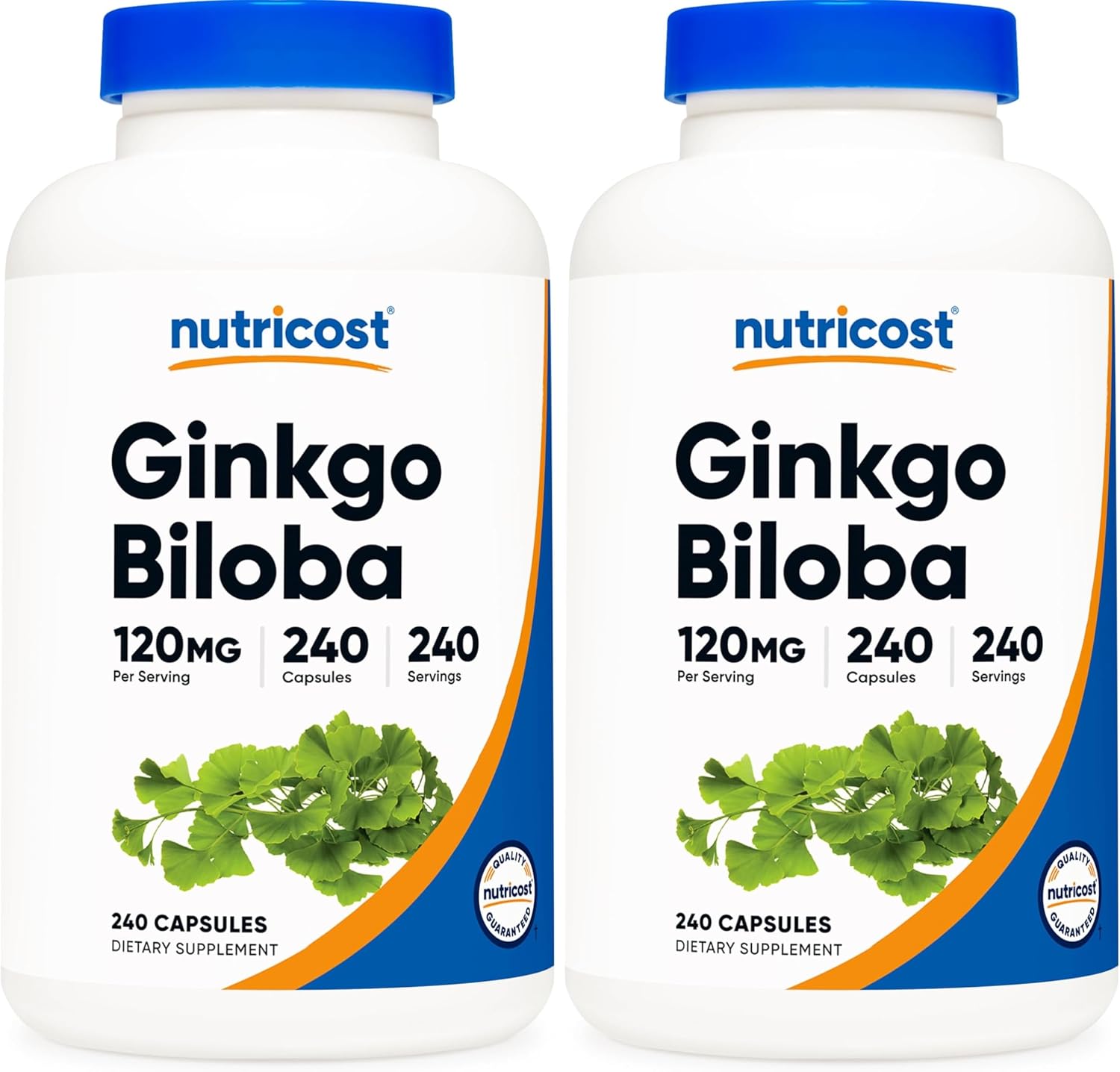 Nutricost Ginkgo Biloba 120mg; 240 Capsules (3 Bottles)