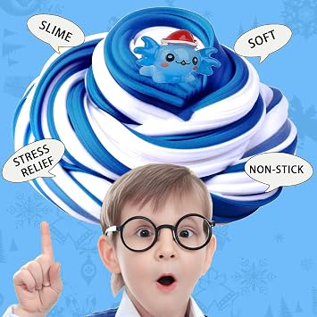 Axolotl Butter Slime, Non Sticky,Stress Relief,Scented and Stretchy Clay Sludge Toy,Birthday Gifts,DIY Slime Party Favor,Goodie Bag Stuffers Gift for Kids (7oz 200ML)