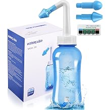 Nasal Shower, Nose Rinse and Nose Cleaner, Nose Shower Children Blue, Includes Temperature Measurement Sticker, Easy to Clean Nose Rinse Can for Adults and Children for a Free Nose Neti Pot