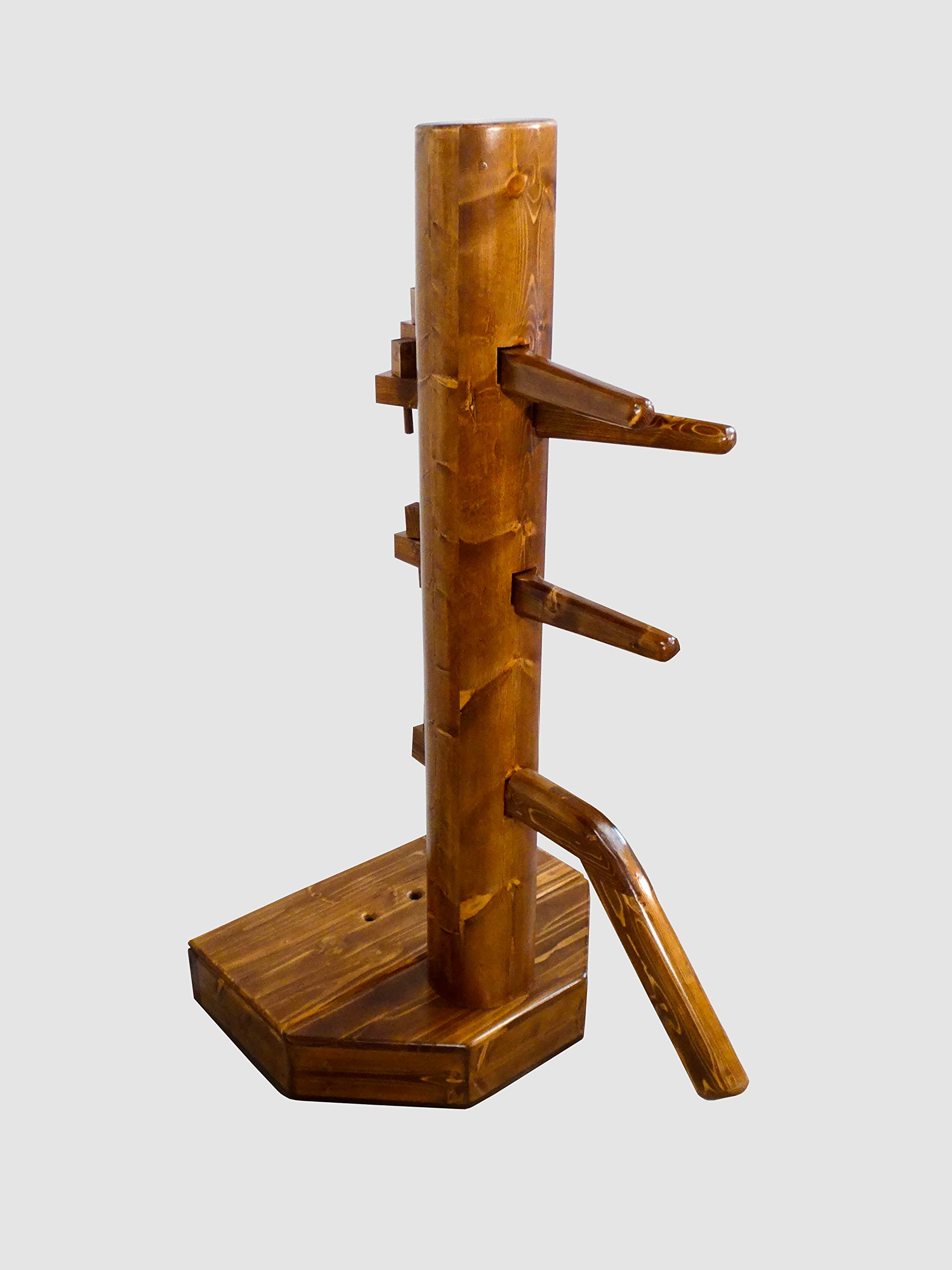 Wing Chun Wooden Dummy with Base and Chest with Lid