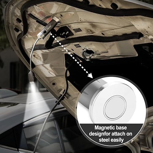 Miniatura 5 de Luz magnética ultrabrillante para parrilla con luces LED superbrillantes, regalos para hombres y papá, luz flexible de cuello de cisne para