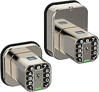 Vista 1 de IU53 - Cerradura de puerta con teclado y huella digital de doble cara, para todo tipo de clima, entrada biométrica totalmente impermeable