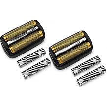 Shaver Head Replacement Foil Compatible with Andis 17300 reSURGE Shaver | 2 Pack,Black