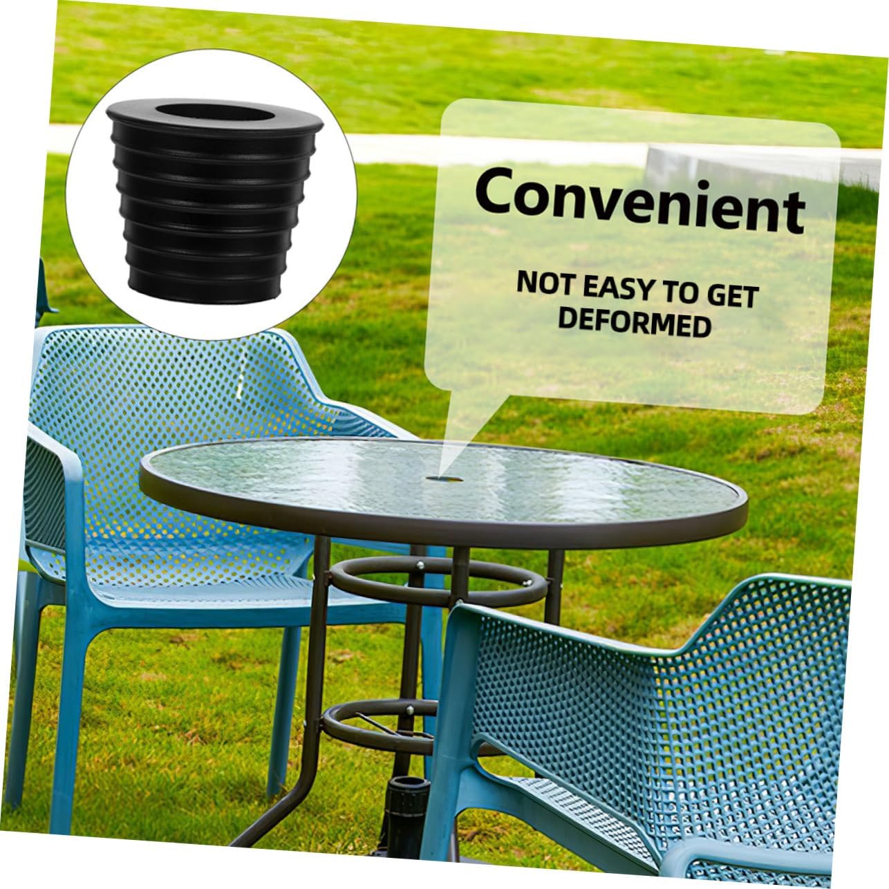 POPETPOP 10sets Parasol Accessories Patio Umbrella and Hole for Outdoor Tables and Material Reduces Friction and Prevents Damage