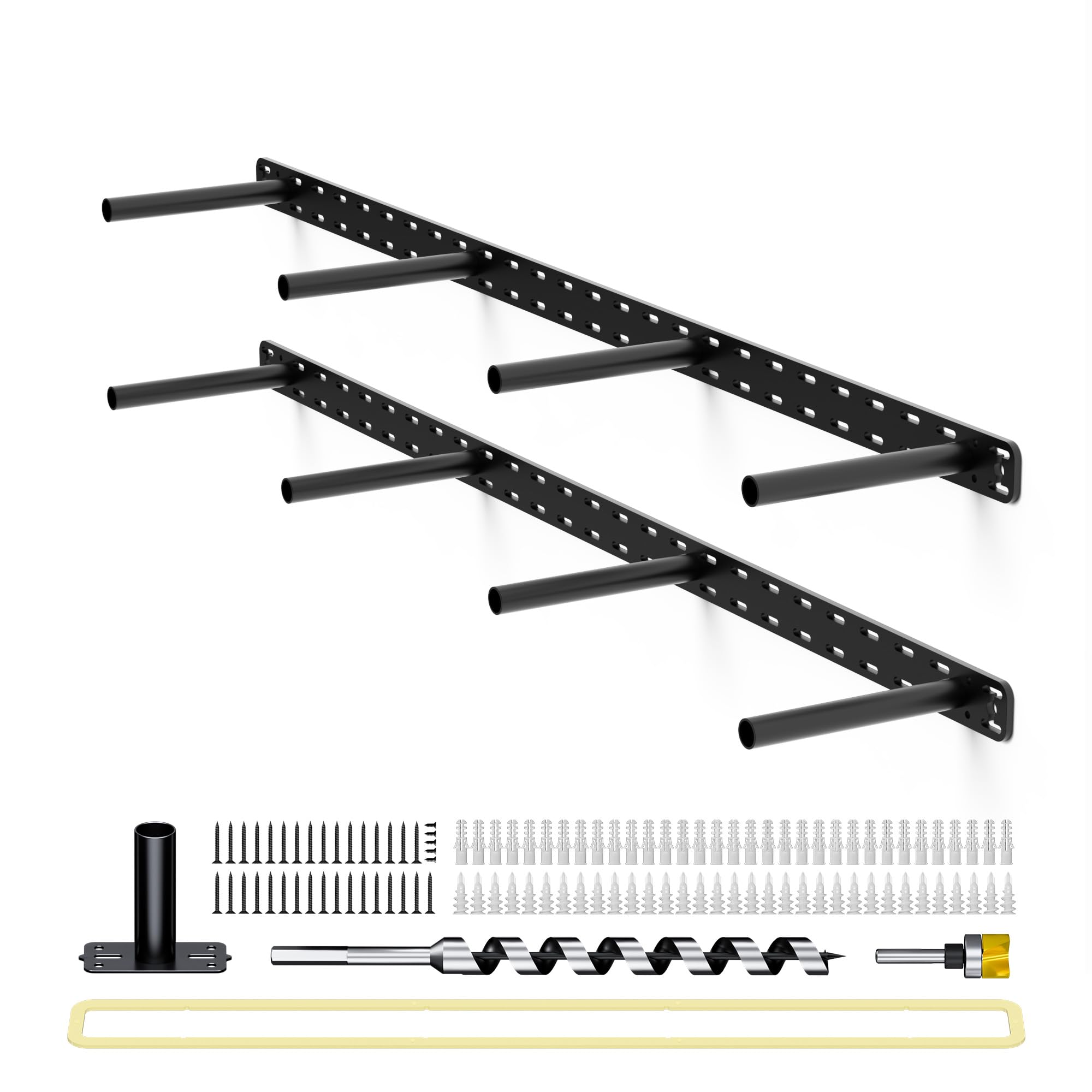 Photo 1 of 2pcs Floating Shelf Hardware Heavy Duty Hidden Shelf Brackets Support,Wall Mounting Invisible Floating Shelves Bracket with Jig (40" x 6" x 1.5")