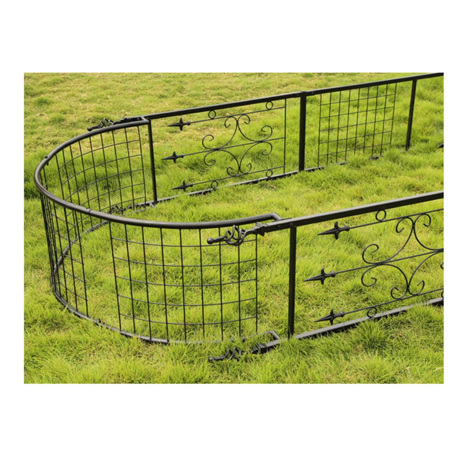Solidny metalowy łuk ogrodowy do roślin pnących, czarny 130 cm / 51,1 cala Trellis Rose Arbor, idealny na uroczystości i dekoracje trawnika na zewnątrz