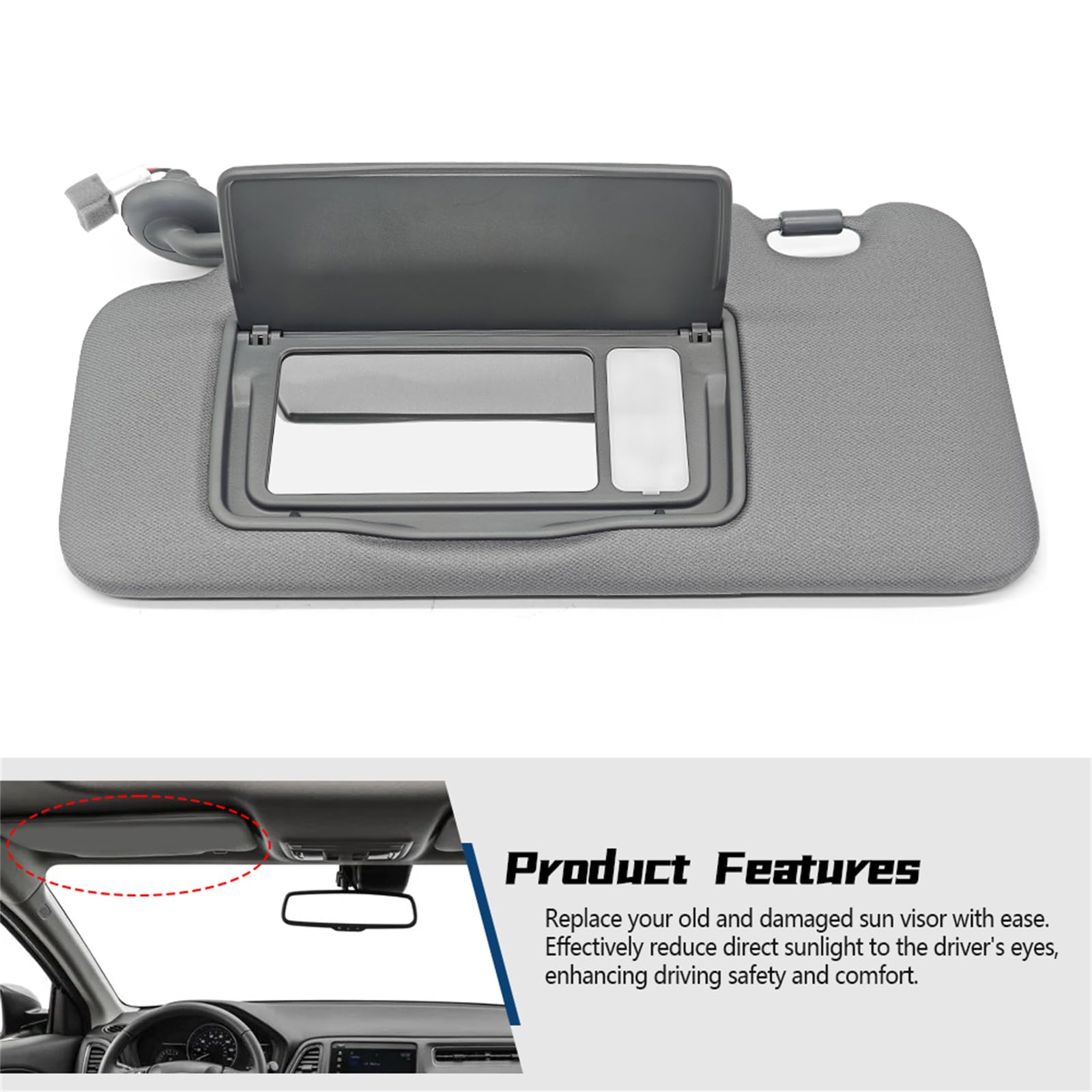 Amazon.com: Meyffon Driver Side Sun Visor Compatible with HR-V EX