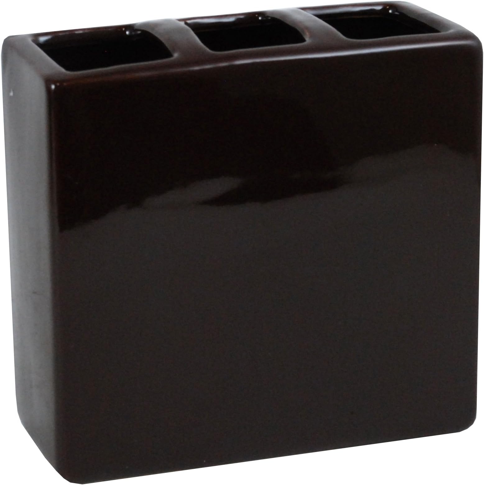 kieragrace Ceramic Toothbrush Holder, Espresso