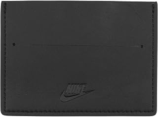 Nike Icon Air Force 1 Card Wallet Kartenetui Kartenhalter Slim Wallet Kreditkarten Etui Alltag Accessoire, Black/Black/Black, One Size
