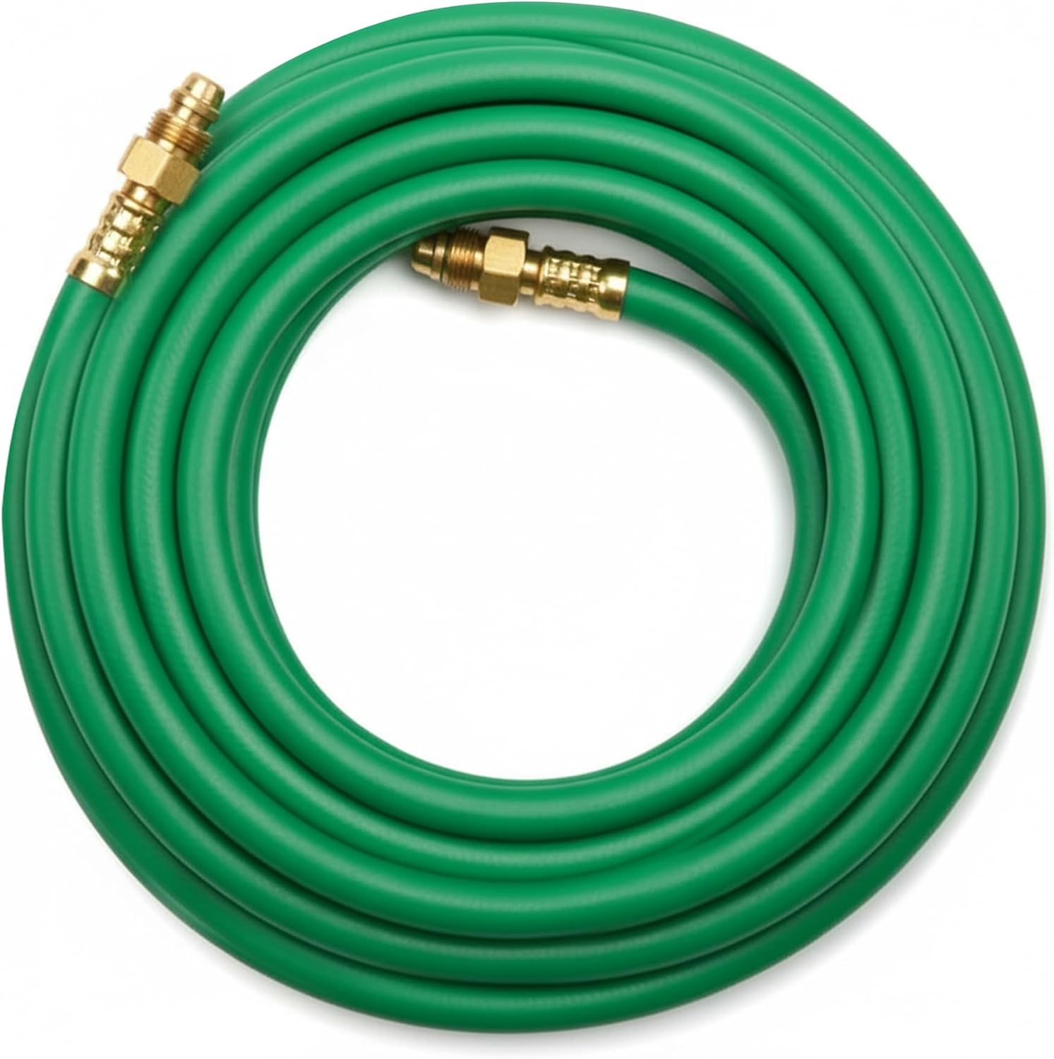 Argon Gas Hose for MIG/TIG Welding Flowmeter 1/4", 5/8"X18 Male, NPT Fittings, Inert Hose (50 Feet) AH-50-G