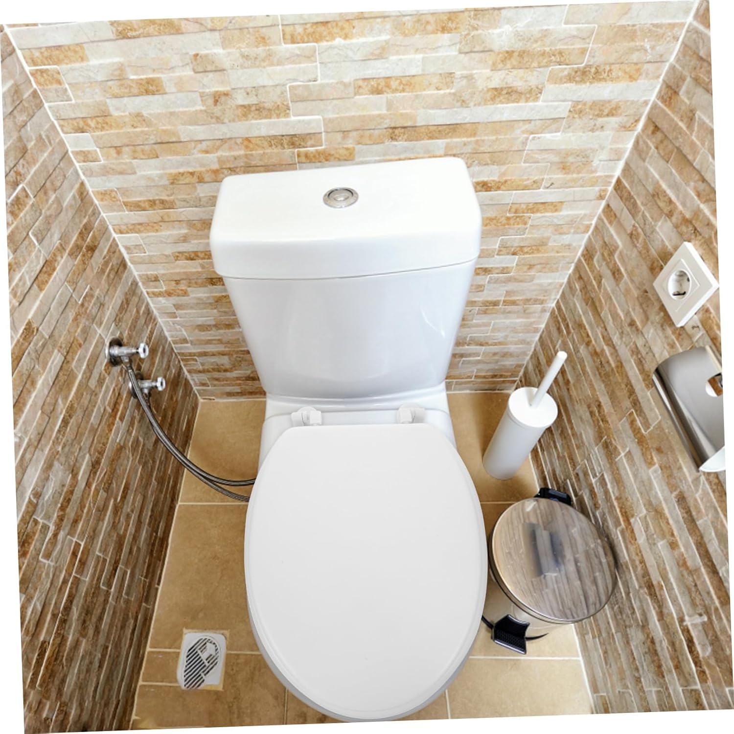 Soft Thickened Foam Toilet Seat Cover Elongated Bathroom Accessory Padded Classic Style for Easy Cleaning and Stable Use