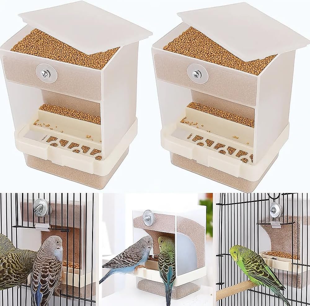 2PC: Screw-Fixed bird feeder