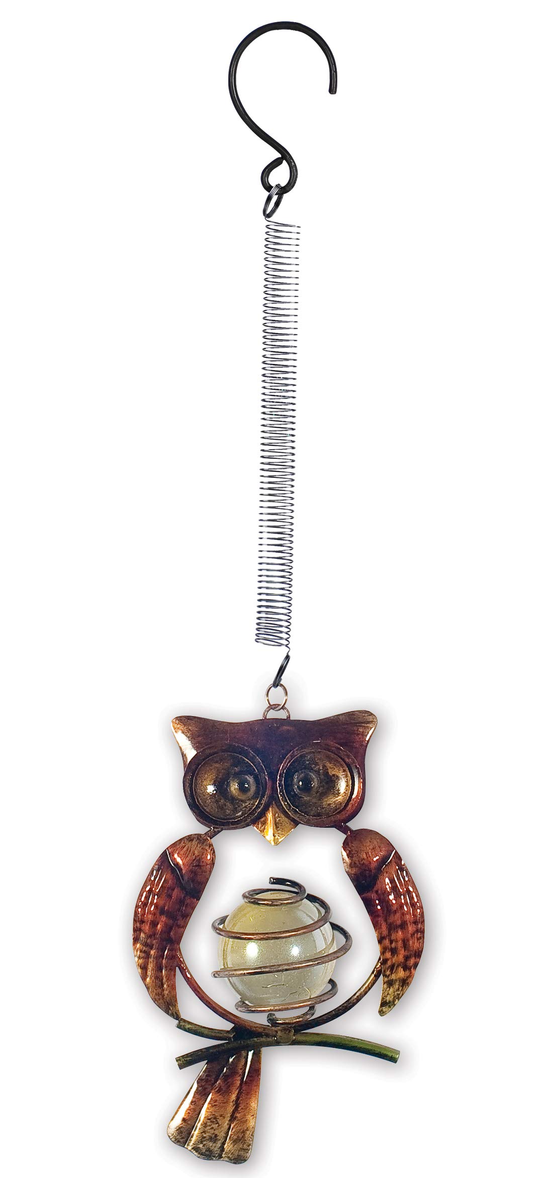 Sunset Vista Designs Beaded Owl Garden Bouncy Yard Art, 5.25-Inch Tall