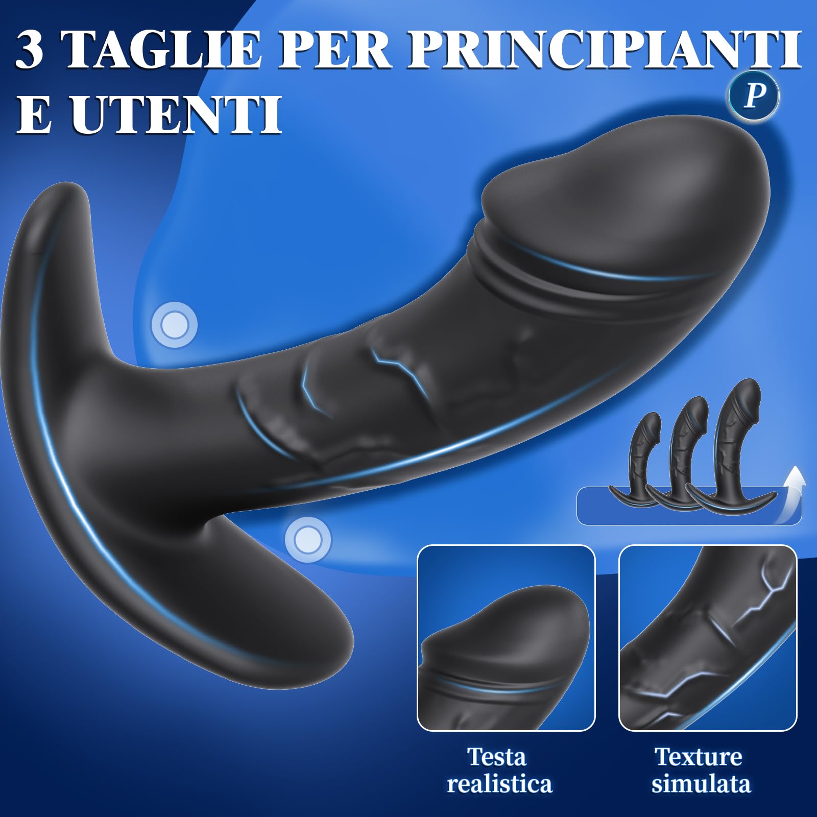 3PCS Plug Anale-Dilatatore Donna e Anale-Dilatatore Uomo Dildo Anale-Kit Set 3 Buttplug Plug Anale Silicone Analesex Sexytoysys Donna Uomo Coppia Dilatatori Anali Sex Toys (Grande, Medio, Piccolo)