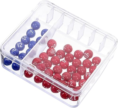 Miniatura 2 de ERINGOGO 3 juegos de simulador de lotería bolas de bingo coloridas mini máquina de lotería bolas de bingo numeradas bolsas de fiesta rellenos de