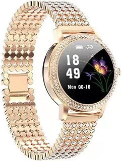 JXFY Fitness Watches for Women Fitness Tracker with Incoming Call Message Reminder Health Monitor,IP68 Waterproof Activity Tracker, Step Counter Watch for Android Ios Phones,Silver(Gold)