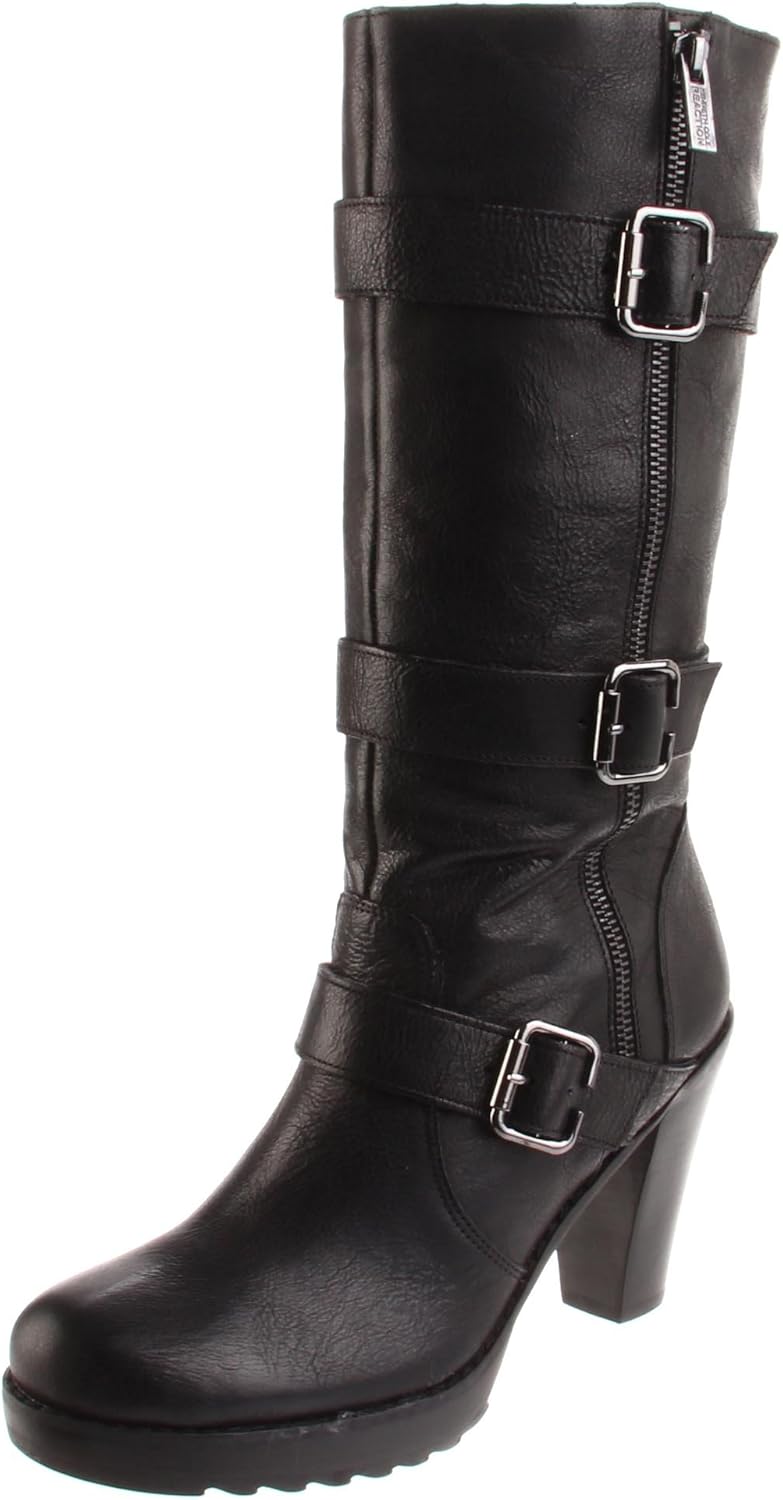 Cole Reaction Women's Must You Boot, Black Leather, 3 UK