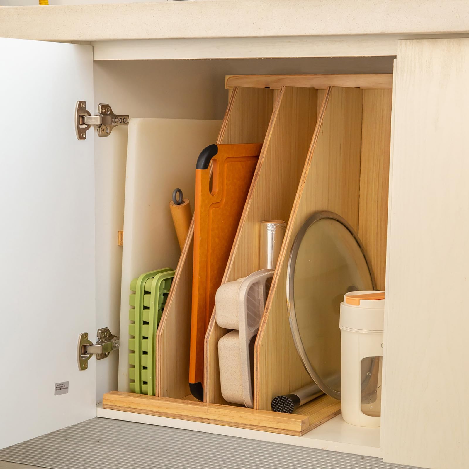 Tray Dividers for Cabinets,15"Hx22"Dx12"W,Kitchen Cabinet Dividers Vertical,Gift of Keep Kitchen Tray Organized,Cookie Sheet Divider for Cabinet,Pan,Cookie Sheet,Shelf Dividers for Kitchen Cabinets