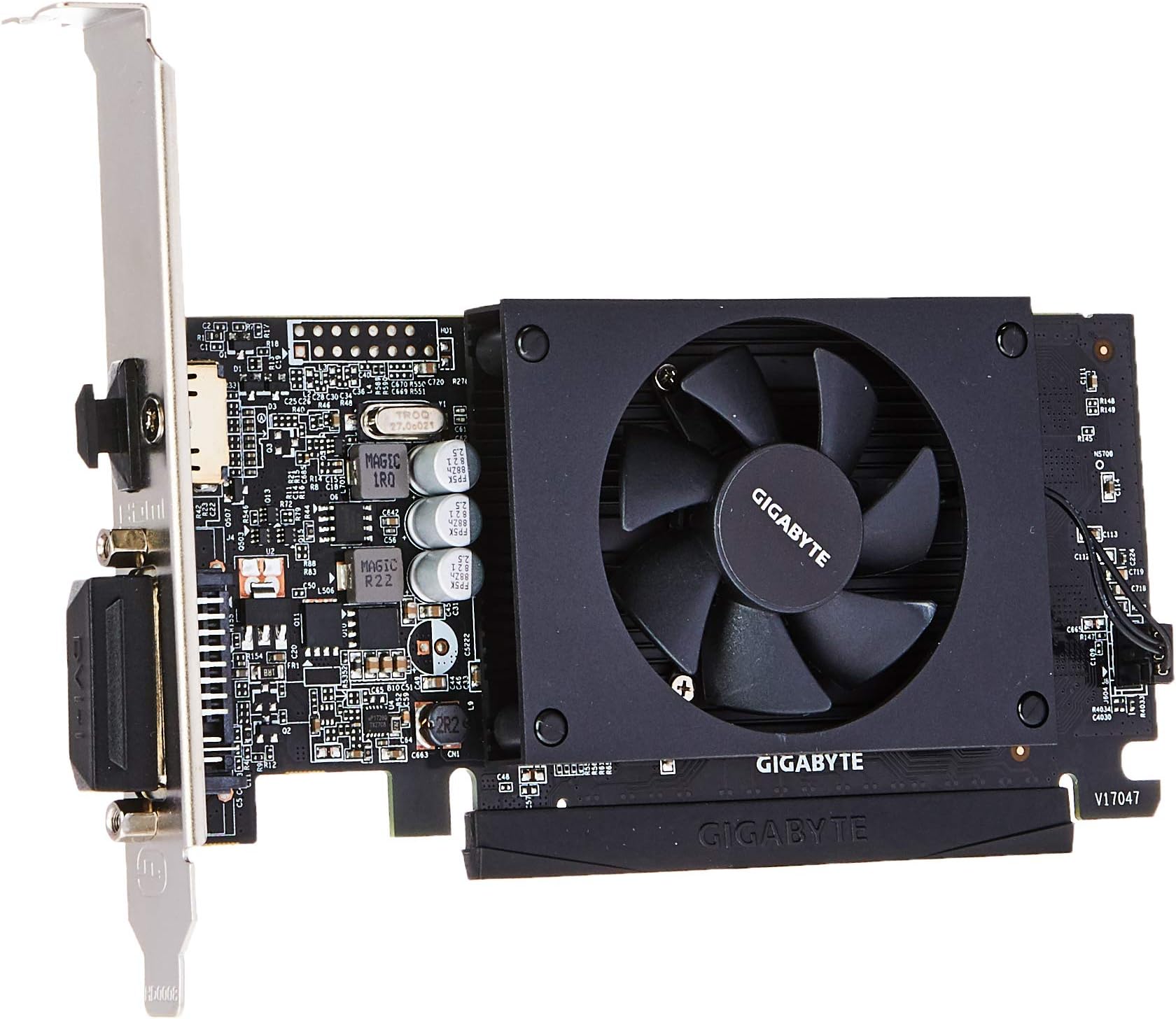 GIGABYTE Nvidia Geforce GT710 GV-N710D5-2GL 2 GB GDDR5 PCI Express Graphics Card - Black,E082177