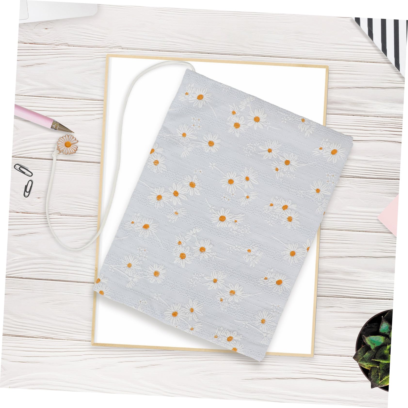 HOMSFOU 4 Pièces Couverture De Livre En Tissu Manche Couvertures De Livres En Tissu Journal Toile De Livre Pour La Reliure Couverture De Livre Exquise Livre Protecteur Chiffon