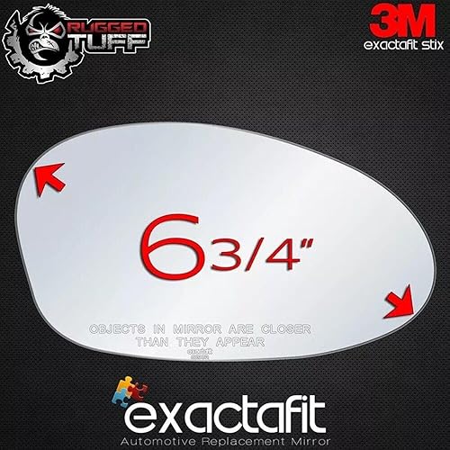 Miniatura 4 de exactafit 8290R - Reparación de cristal para espejo lateral del pasajero, compatible con BMW 128i 135i 323i 325i 325xi 328i 328xi 330i 330xi 335i