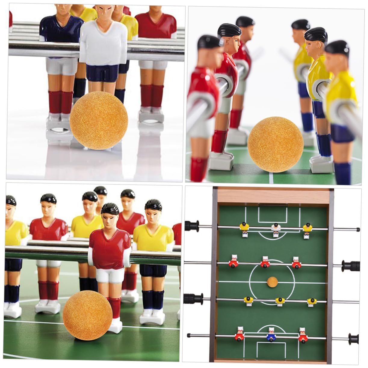 Alasum 30piezas Bolas De Futbolín Amarillas para Mesa Accesorios De Repuesto para Futbolines para Adultos Hogar y Tiendas