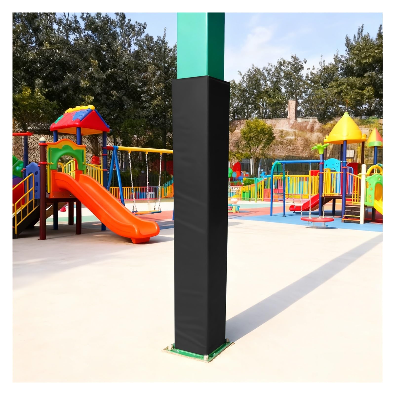 Involucro per canestro da basket personalizzabile, imbottitura protettiva da 183 cm, copertura resistente alle intemperie, ideale per uso interno/esterno, migliora la sicurezza e le prestazioni del