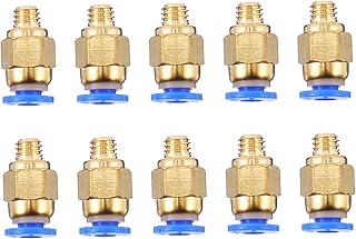 Angoily Adaptador De Conectores De Mangueira De Conector Traqueal Acessórios Para Tubos De Latão Conectores Pneumáticos Conector De Tubo De Latão Conector De Latão Pneumático Azul