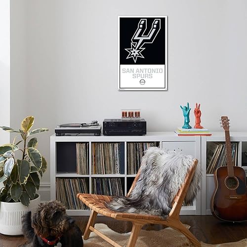 Miniatura 4 de Trends International NBA San Antonio Spurs - Logo 21 Wall Poster, 22.37" x 34.00", Stretched Canvas