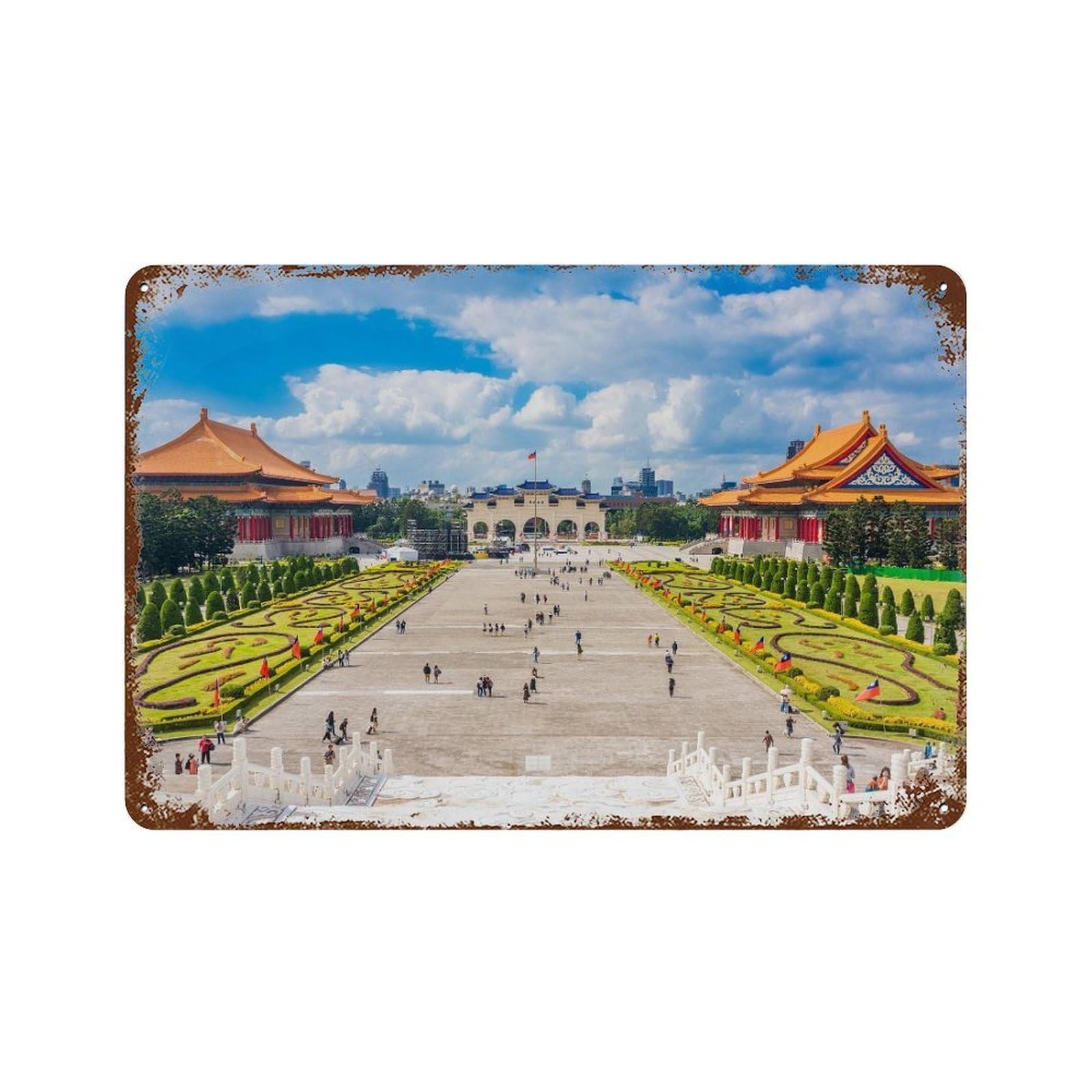 xiaoxiaoshen Real Photo Taiwan Decor Asia Wall Decor Art Metal Tin Poster Modern Home Decor Art Home Bar Shop Decorations Vintage Sign 20x30cm