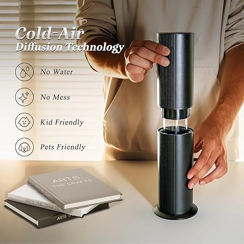 Miniatura 3 de Difusor Bluetooth sin agua, difusor de aceite esencial para el hogar con Cold Air Tech 3.4 fl oz, cobertura de 2000 pies cuadrados difusor de aroma