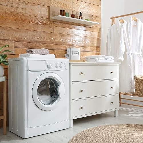 Miniatura 10 de Contenedor de almacenamiento de detergente para ropa para cápsulas y polvo, recipiente gris con cuchara para lavadero (7 x 9.2 x 6.3 pulgadas)