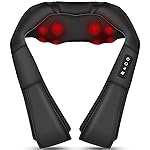 Shiatsu Neck and Back Massager with Heat, Electric Deep Tissue 4D Kneading Massage Pillow for Shoulder, Leg, Body Muscle Pain Relief - Best Gifts for Women Men Mom Dad