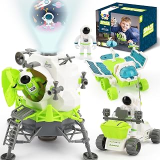 TOY Life Lunar Space Toy for Kids 3-5, Rocket Ship Toy with Astronaut Toys, Space Adventure Rocket Set, Spaceship Toys for Kids, Rocketship Toys for Boys and Girls 5-8, Space Toys
