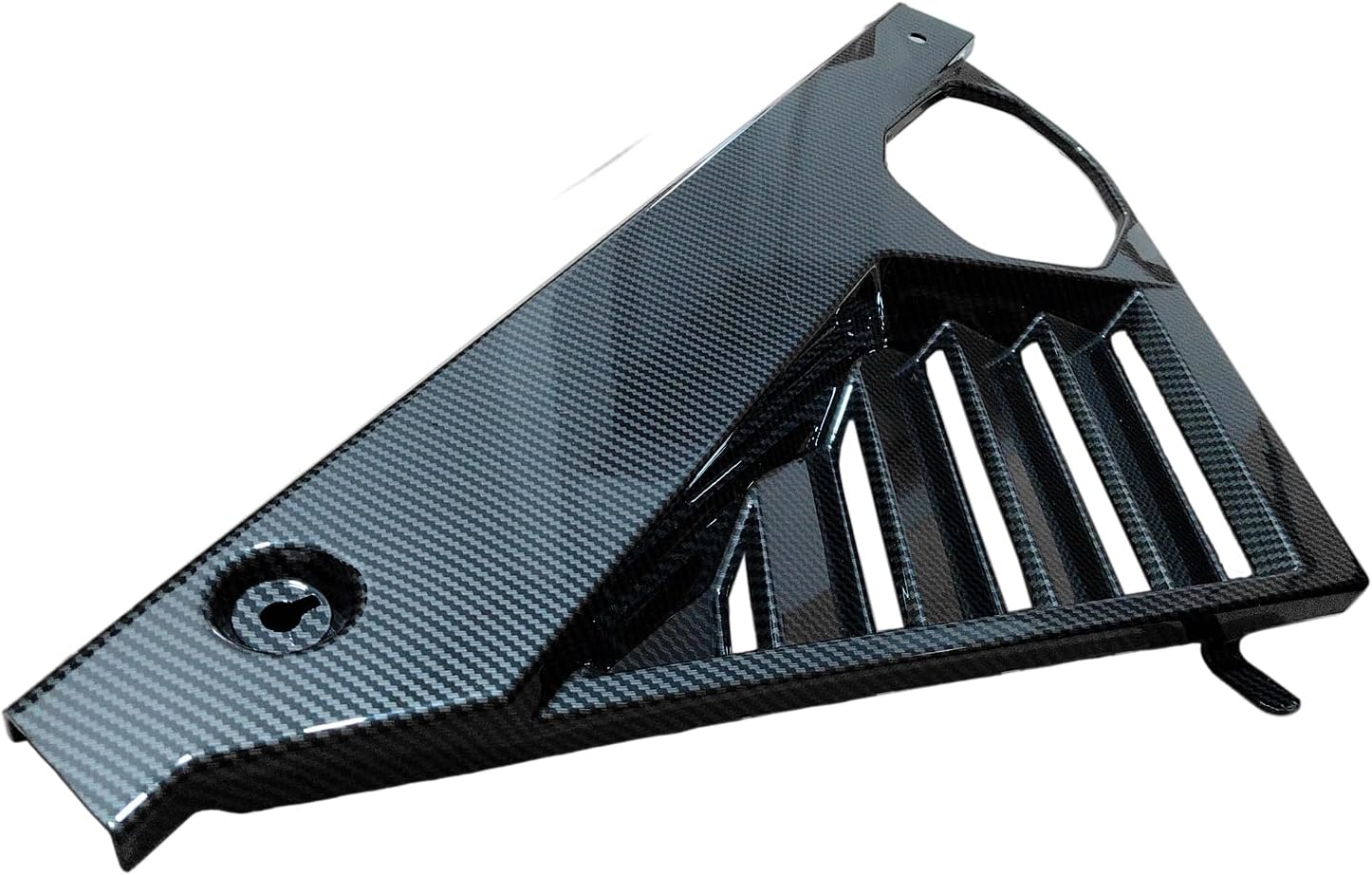 NINTE Engine Bay Side Panel Covers for Chevrolet Corvette C8 2020-2024 Gloss Carbon Fiber Look Direct Bolt-On Installation Engine Case Guards 2-Piece Set (Fits Stingray Z51 Z06)