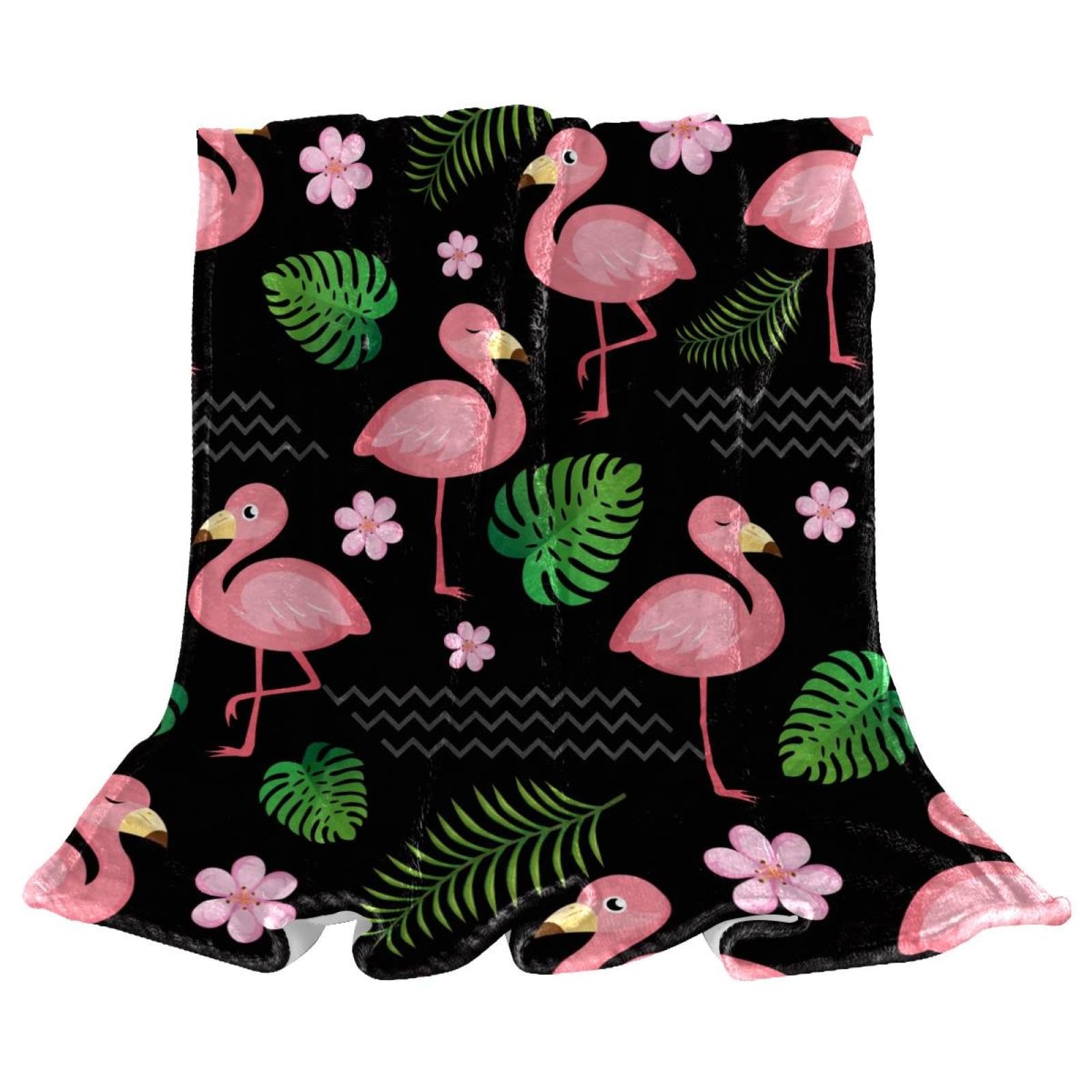 Plaid flamant rose en polaire haut de gamme pour lit et canapé moderne