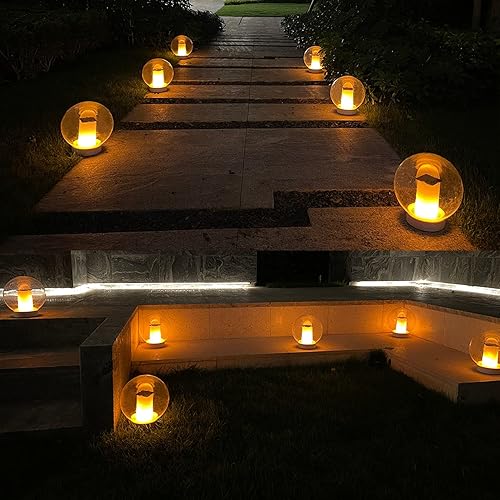 Miniatura 9 de LanPool Bola flotante de la luz de la piscina 2pcs y luces flotantes de la piscina, luces solares de la llama 2pcs