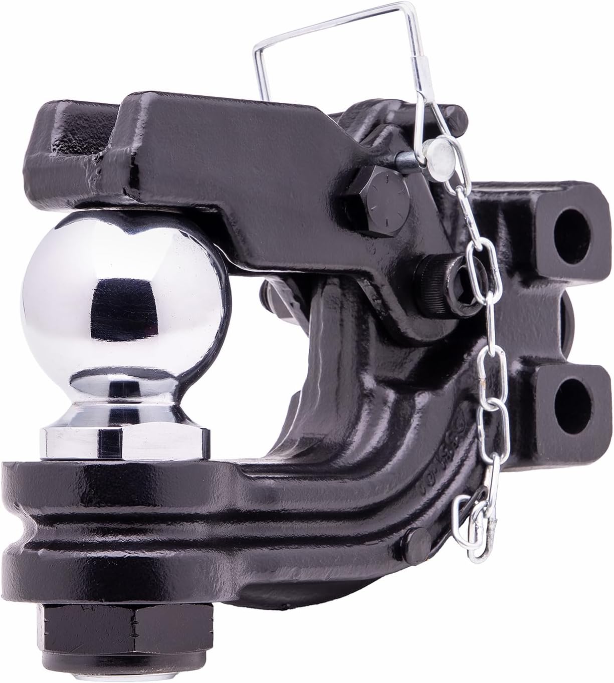 HUSKY TOWING 33258 HUSKY 2-5/16' PINTLE COMBO 20K/10T, Combo With 2-5/16 Inch Ball; Use With Husky Adjustable Ball Mount System; Hook Rating 20000 Pounds Gross Trailer Weight; Black