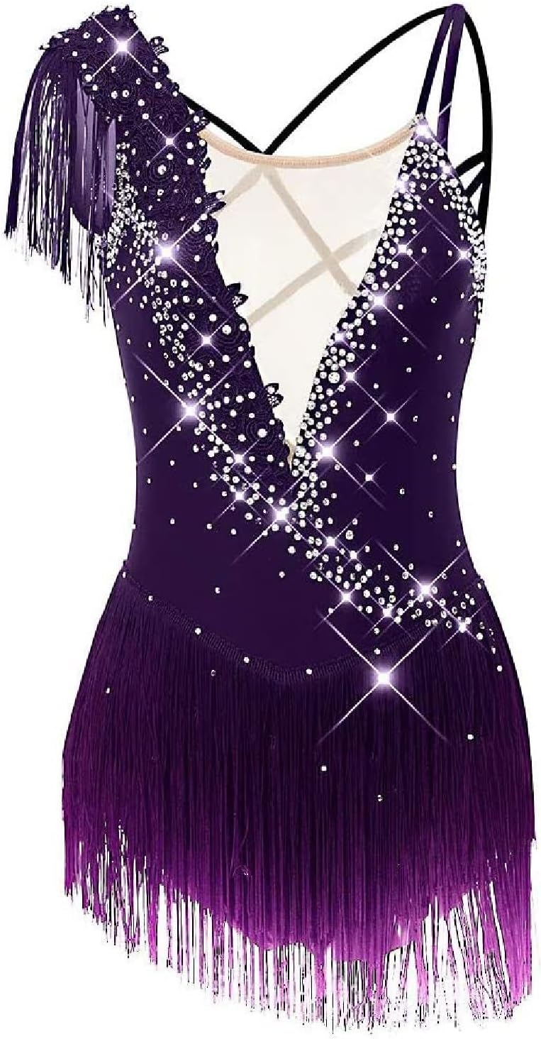 Figure Skating Clothing Ice Skating Dresses Skating Wear for Girls and Women Training Leotard