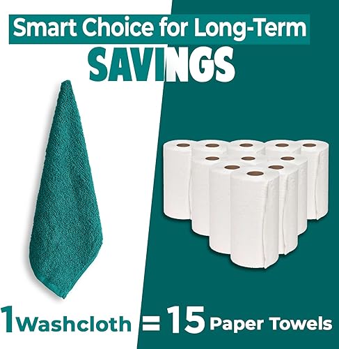 Miniatura 300 de DAN RIVER Juego de 4 toallas de baño, 27 x 54 pulgadas, 100% algodón, más grandes y ligeras, de secado rápido, súper suaves y absorbentes, toallas