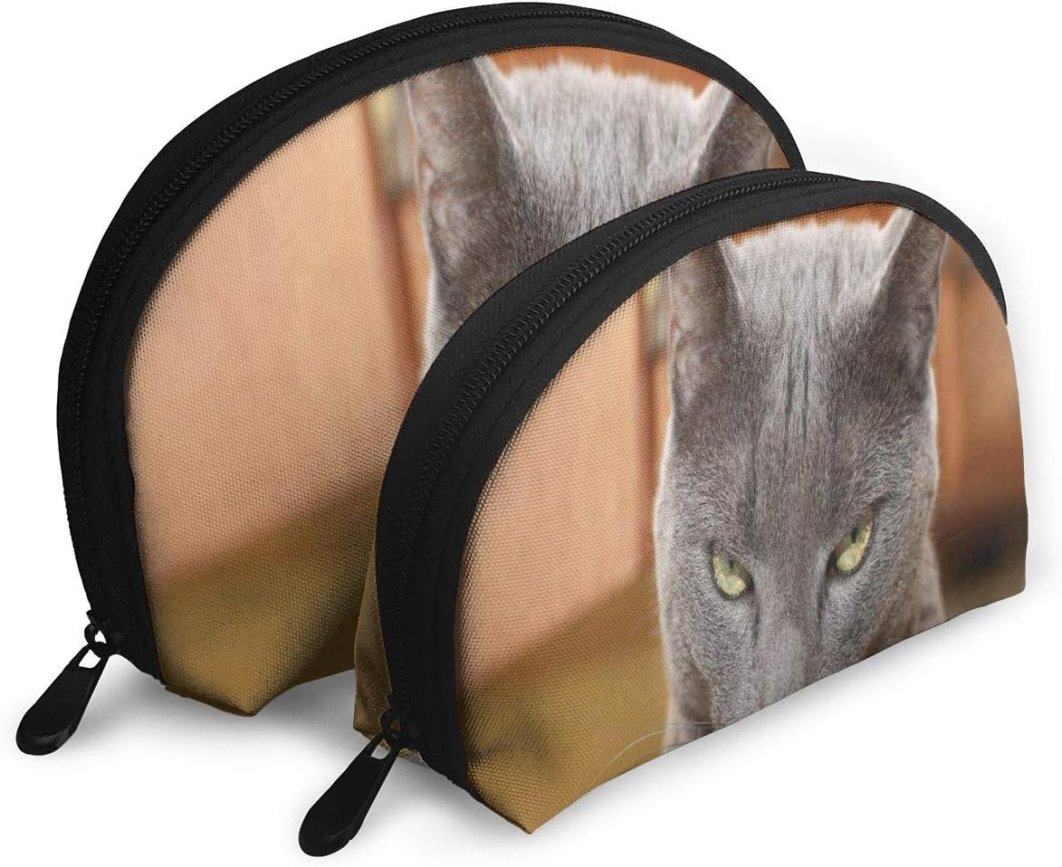 Makeup Bag Evil Cat Portable Shell Travel Bags Holder For Women
