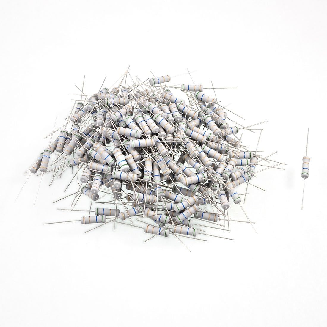 250V 2W ワット 5.6オーム 5% axia-l カーボンフィルム抵抗器 200個 (250V 2W ワット 5.6オーム