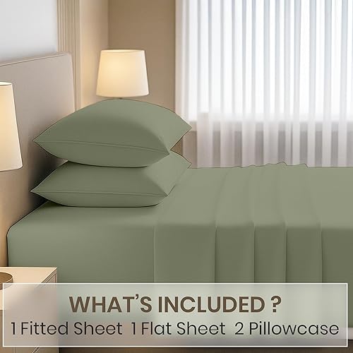 Miniatura 2 de Kotton Culture Juego de sábanas tamaño King de 1000 hilos 100% algodón egipcio, 4 piezas, ropa de cama de lujo de alta calidad, suave, refrescante,